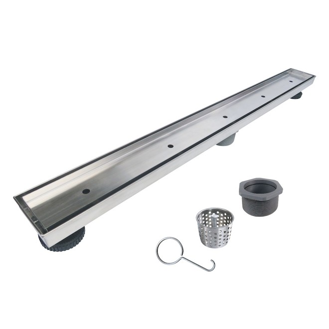 Reln 32-in Stainless Steel Shower Tile Drain