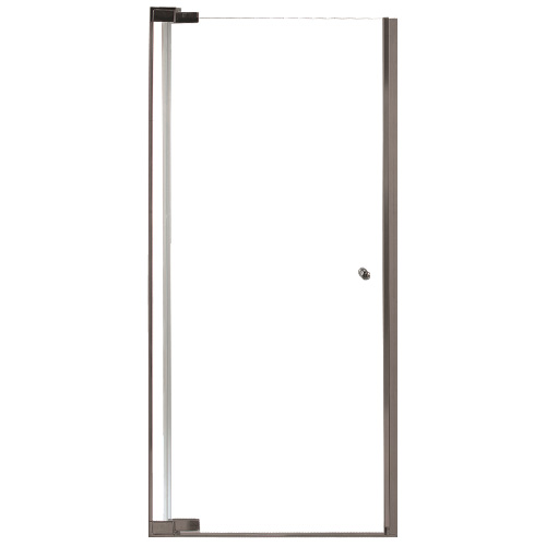 Maax Kleara 1-panel Pivot Shower Door - Chrome - Clear - 69-in H x 25 1/2-in to 27 1/2-in W