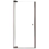 Maax Kleara 1-panel Pivot Shower Door - Chrome - Clear - 69-in H x 25 1/2-in to 27 1/2-in W