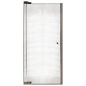 Maax Kleara 1-panel Pivot Shower Door - Chrome - Mistelite - 69-in H x 25 1/2-in to 27 1/2-in W