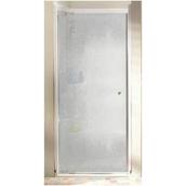Porte de douche en verre sans cadre Maax, sur pivot, panneau simple, 69 po H.