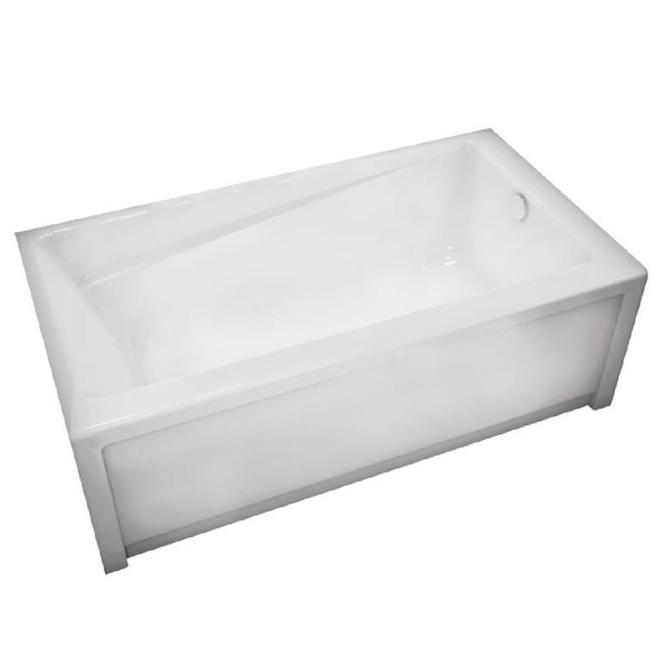Image of Maax | Newtown Acrylic Bathtub - 60-In X 30-In - Right-Side Drain - White | Rona