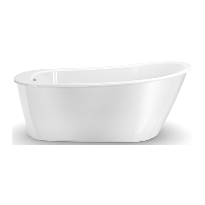 Image of Maax | Sax Freestanding Bathtub - Fibreglass - 32-In X 60-In X 24.8-In - White, 2-Piece | Rona