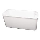 MAAX Lounge Freestanding Bathtub - Acrylic - 22 po x 34-in x 64-in - White