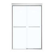 Maax Aura Sliding Shower Door - Clear Tempered Glass - Chrome - Aluminum Exterior Frame