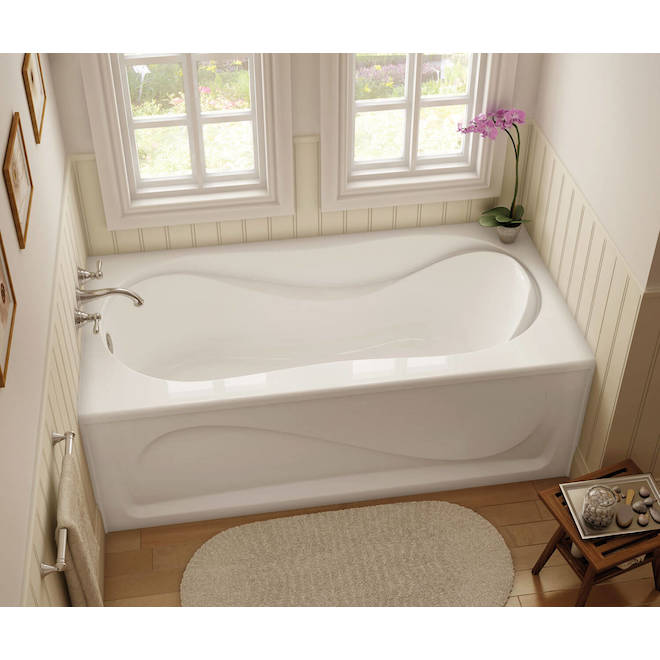 Maax Cocoon Bathtub with Left-Hand Drain - 30-in x 60-in - Acrylic - White