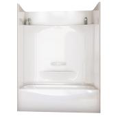 Maax Essence Tub Shower with Left-Hand Drain - 4-Pieces - Acrylic - White - 60-in x 30-in x 78-in