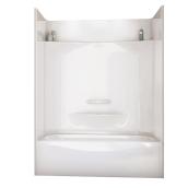 Bain-douche 4 morceaux avec drain à droite Essence de Maax, acrylique, blanc, 60 po x 30 po x 78 po