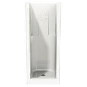 MAAX Jasmin 30-in x 32-in x 74-in 1-Piece Pivot-Door Low Treshold Fibreglas Shower White