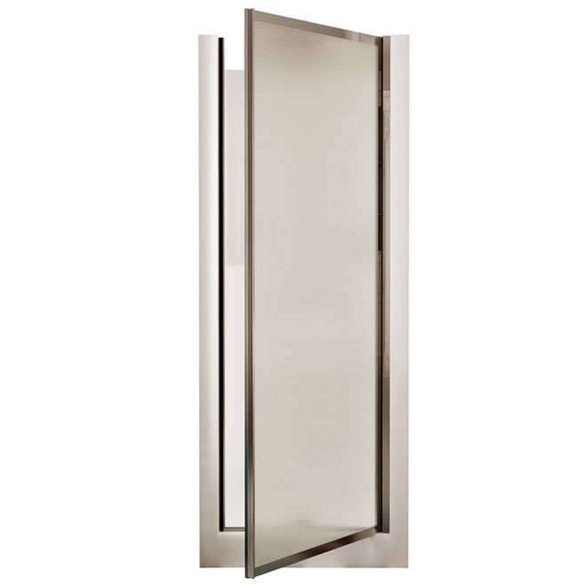 MAAX Jasmin 30-in x 32-in x 74-in 1-Piece Pivot-Door Low Treshold Fibreglas Shower White