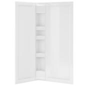 MAAX 38 x 75-in White Acrylic 3-Panel Shower Wall Set with 5-Corner Shelves