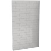 Mur arrière pour douche Maax Utile, 48 po x 80 po, composite, métro, gris doux