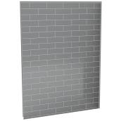 Mur arrière pour douche Maax Utile, 60 po x 80 po, composite, métro, gris cendre