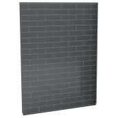 Maax Utile Shower Wall - Back Panel - 60-in x 80-in - Composite - Metro - Thunder Grey