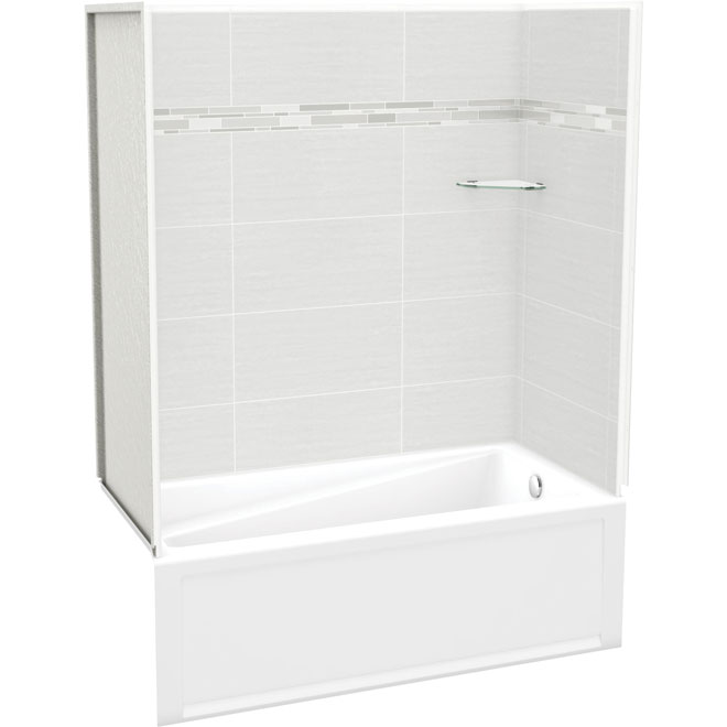 Maax Utile Tub Wall Kit - 60-in x 30-in x 60-in - Composite - Arctik