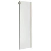 Panneau de verre sans cadre MAAX Panneau de retour Halo 78,75 po H x 28,75 po L à 29,8 po L nickel brossé