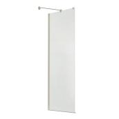 BlissFrameless Shower Door 71.5-in H x 30-in W Brushed Nickel