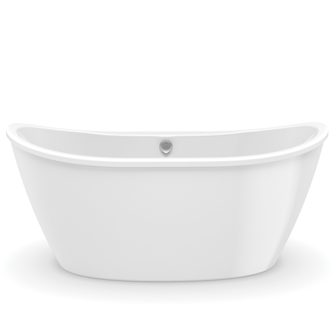 Image of Maax | Delsia - 32-In X 60-In - White - Gelcoat/fiberglass - Back Center Drain Freestanding Bath | Rona