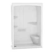 Maax Camelia 60-in x 34-in White Shower Surround with Right Seat