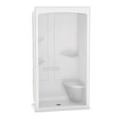 Maax Camelia 48-in x 34-in White Shower Alcove with Right Seat