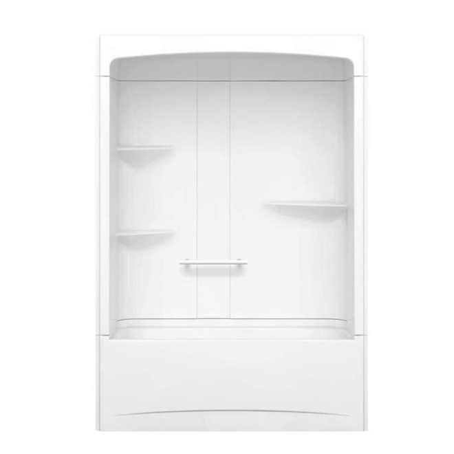 MAAX Camelia Tub-Shower Kit Alcove - 60-in x 32-in - White Acrylic