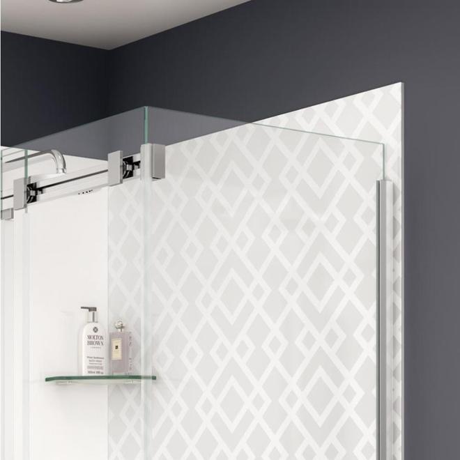 MAAX Duel 32-in x 74-in Glass Shower Side Panel