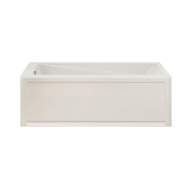 MAAX New Town Bathtub Micro Jets Acrylic White 60-in x 32-in