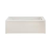 MAAX New Town 60-in x 32-in White Acrylic Right Drain Rectangular Alcove Bathtub with Micro Jets