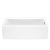 MAAX Bosca Acrylic Bathtub - 16-in x 30-in x 60-in - Righthand Drain - White