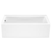 MAAX Bosca Acrylic Bathtub - Left Drain - 16-in x 30-in x 60-in - White