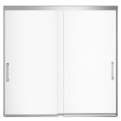 MAAX Incognito Shower Door - 39-in to 42-in Wide x 74-in High - Chrome Frame