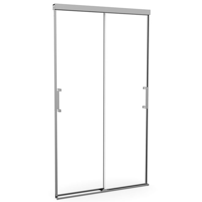 MAAX Incognito Shower Door - 39-in to 42-in Wide x 74-in High - Chrome Frame