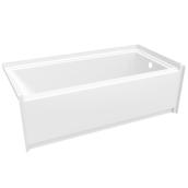 Baignoire alcove Interflo MAAX en acrylique 60 x 30 x 18 po avec drain à droite, blanc