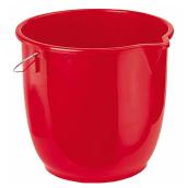 Vileda Graduated Round Bucket with Spout - Plastic Resin - Red - 12-L