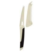 Couteau à fromage 4-en-1, ABS/acier inoxydable, blanc