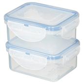 Ensemble de 2 contenants pour aliments, 180ml, polypropylène