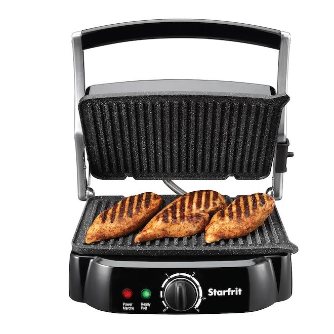 Presse-panini The Rock de Starfrit 1200 W avec plaques détachables