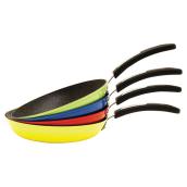 Poêle à frire antiadhésive, 24 cm, couleurs assorties