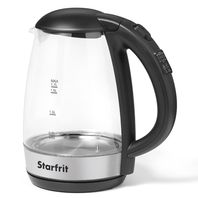 Bouilloire en verre sans-fil Starfrit 7 tasses à température variable