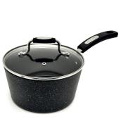 Starfrit The Rock Non-Stick Saucepan with Tempered Glass Lid - 2.8-L