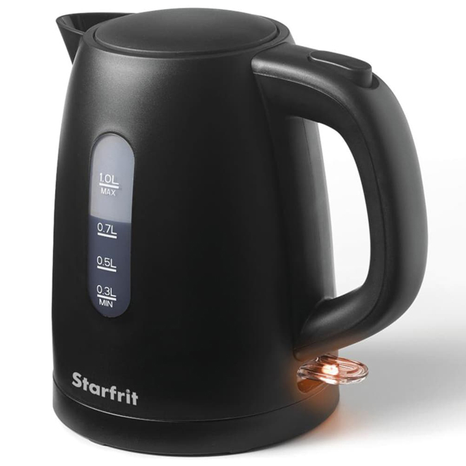 Starfrit Electric Kettle 1-L with Indicator Light - Black