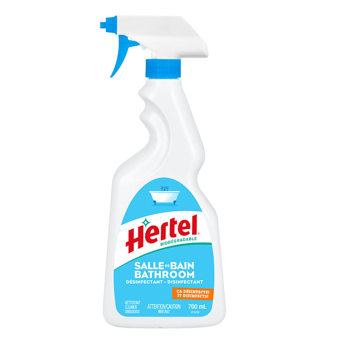 Nettoyant Hertel à vaporiser pour salle de bain biodégradable parfum d'agrumes, 700 ml