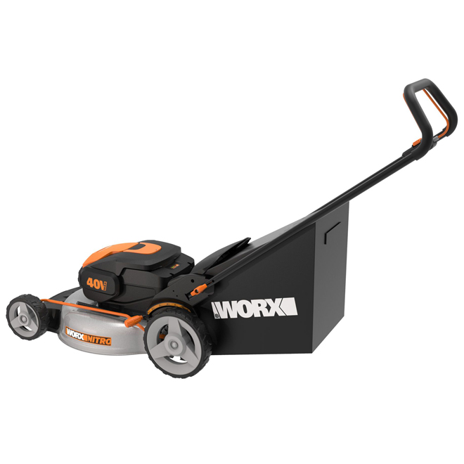 WORX Nitro 40 V Lithium-ion 21-in Deck Cordless Electric Push Lawn Mower