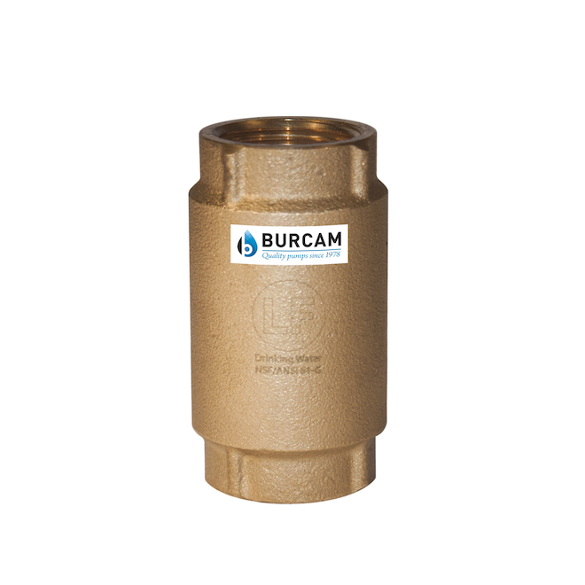 Burcam Lead-Free Brass 3/4-inch Check Valve