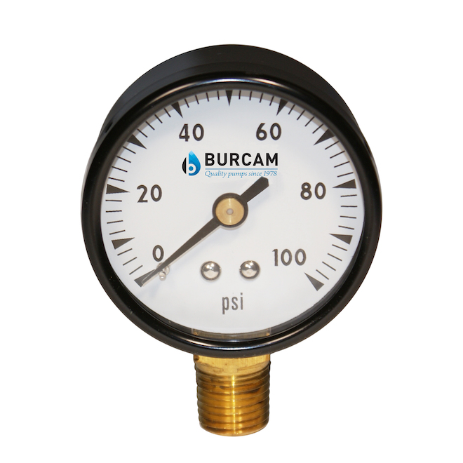 Manomètre hydraulique à cadran G1/4 po 63mm, manomètre de pression d'eau,  manomètre, conditionneur, jauge