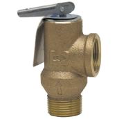 Watts 3XL Pressure Relief Valves with Test Lever - Bronze - 150-PSI - 1/2-in dia