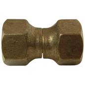 Raccord pivotant évasé, laiton, 3/8" x 3/8",  évasé x évasé