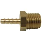 Hose Barb - Brass - 1/8" x 1/4" - Barb x MIP