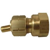 Coupling - Brass - 3/8" x 3/8" - Tube x FIP