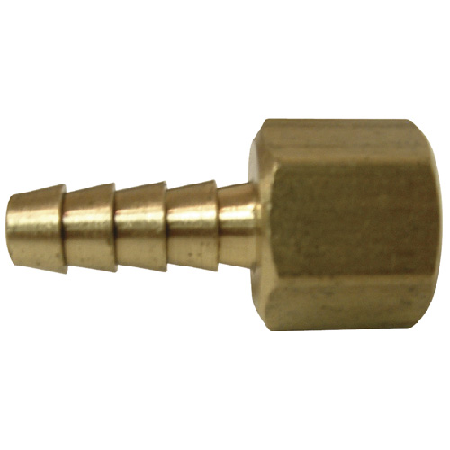 Raccord cannelé, laiton, 1/4" x 1/4", cannelé x FIP